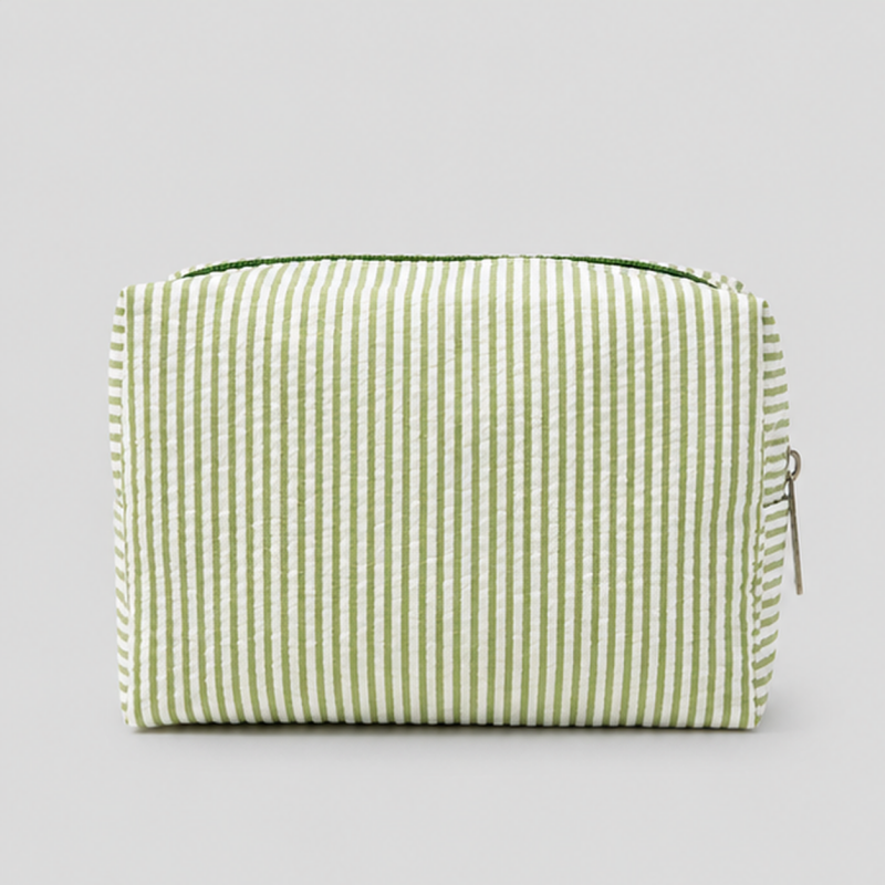 Striped Makeup Pouch