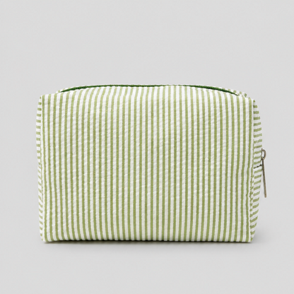Striped Makeup Pouch