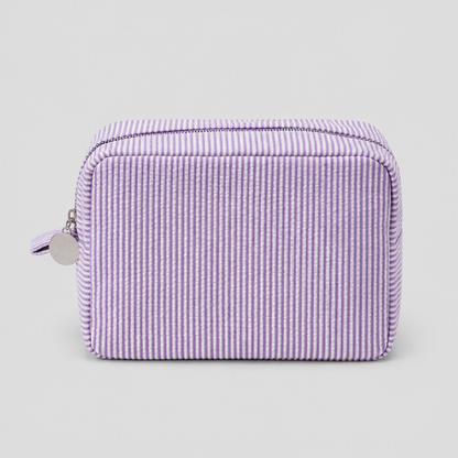 Ribbed Cosmetic Pouch