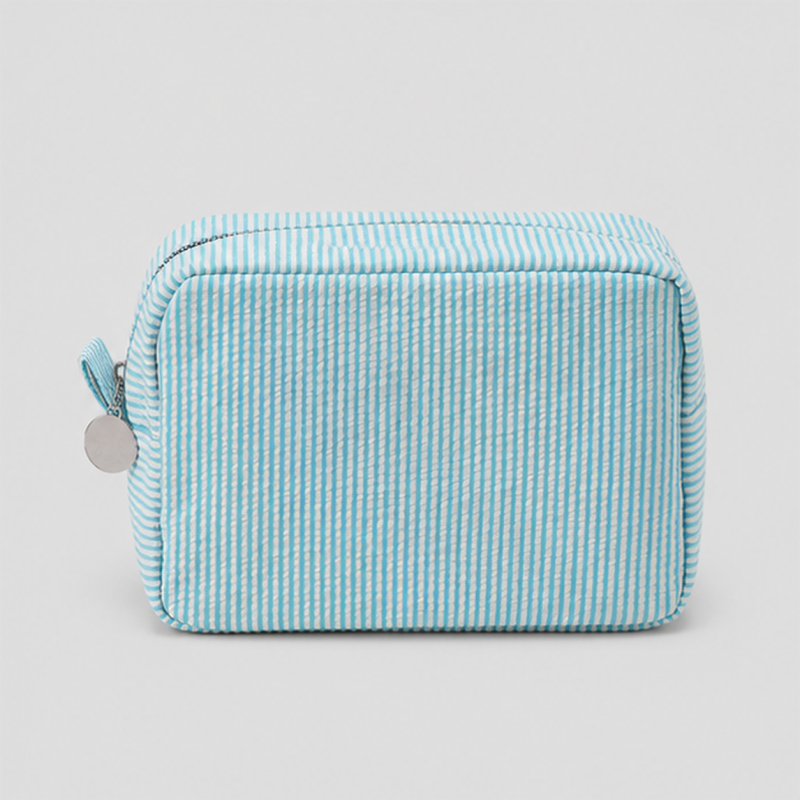 Ribbed Cosmetic Pouch