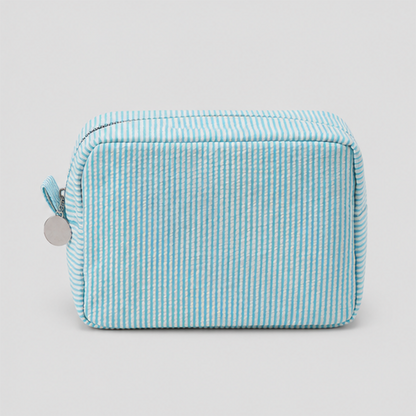Ribbed Cosmetic Pouch