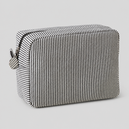 Ribbed Cosmetic Pouch