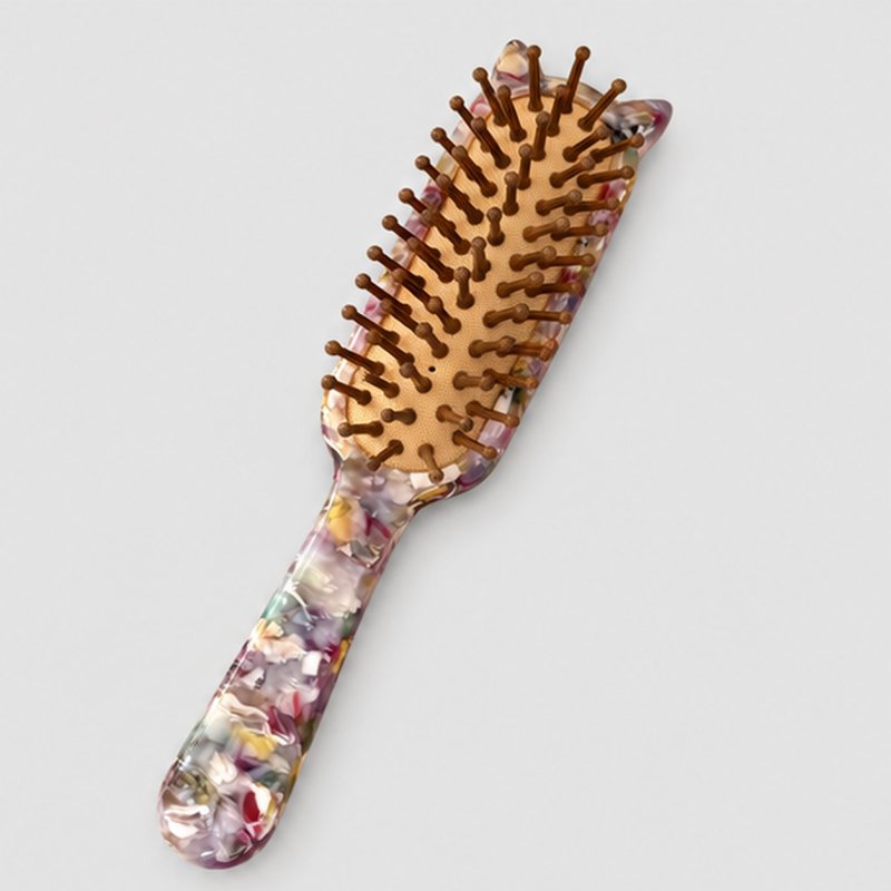 Leopard Print Brush Comb