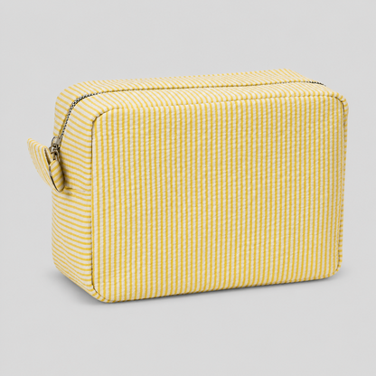Ribbed Cosmetic Pouch