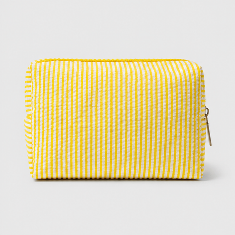 Striped Makeup Pouch