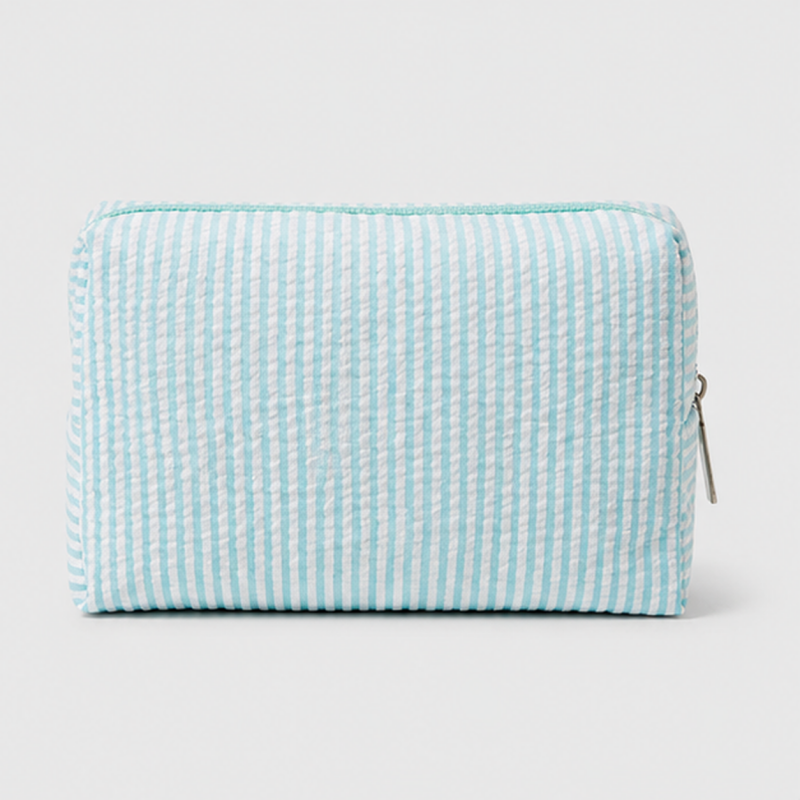 Striped Makeup Pouch