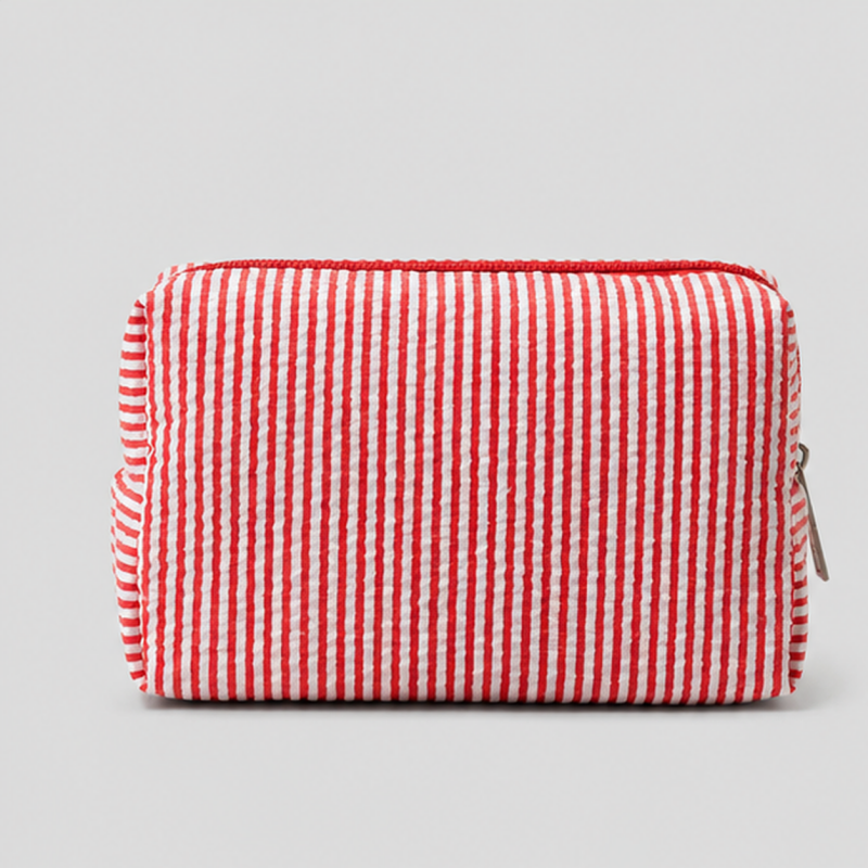 Striped Makeup Pouch