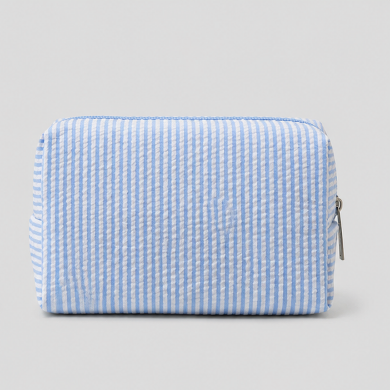 Striped Makeup Pouch