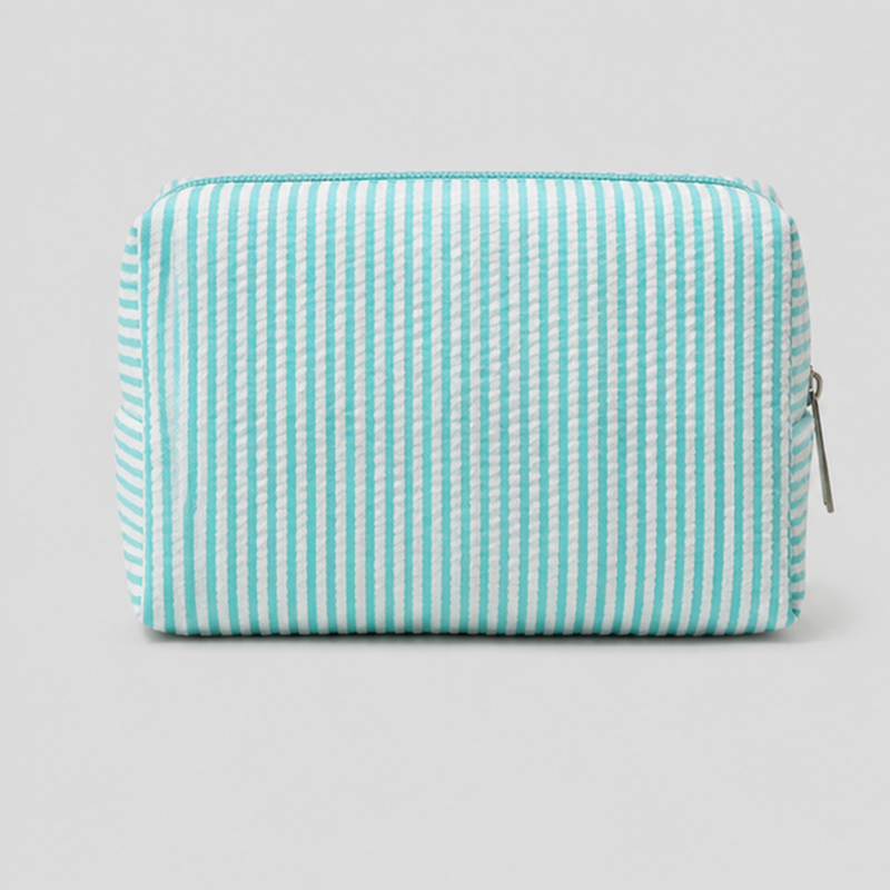 Striped Makeup Pouch