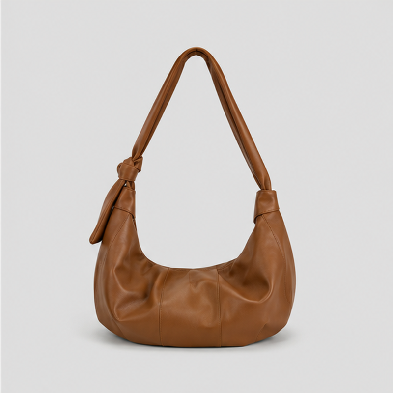 Slouchy Knotted Shoulder Bag