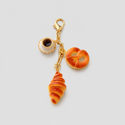 Chocolate Croissant Keychain