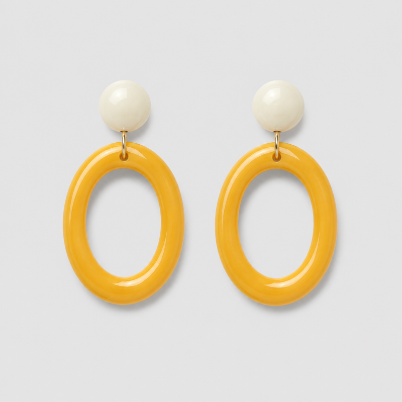 Acrylic Hoop Earrings