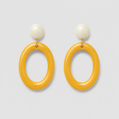 Acrylic Hoop Earrings