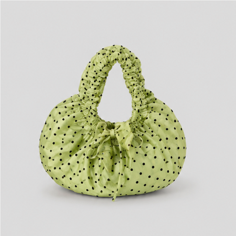 Sheer Polka Dot Handle Bag