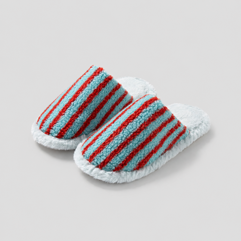 Striped Slide Slippers