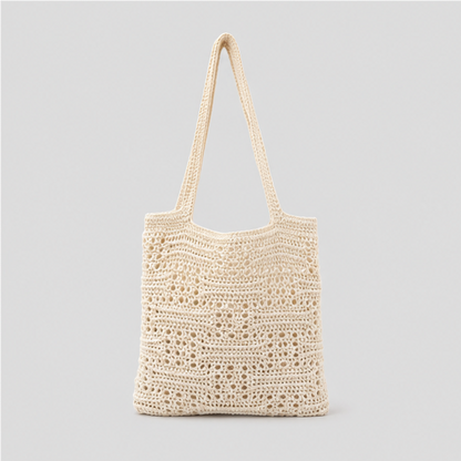 Openwork Square Tote Bag
