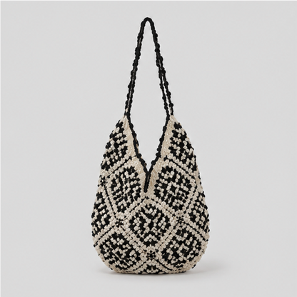 Geometry Crochet Shoulder Bag