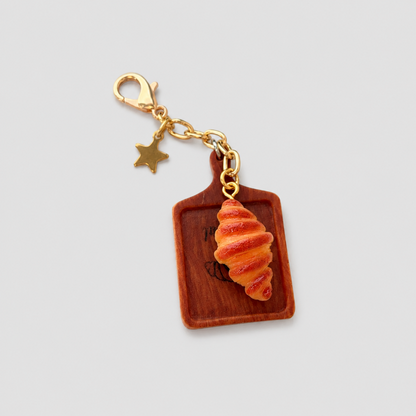 Chocolate Croissant Keychain