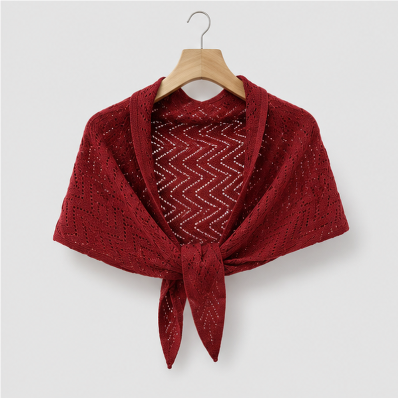 Crochet Triangle Scarf Wrap