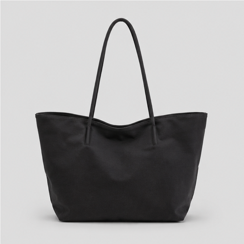 Color Block Shopper Tote Bag