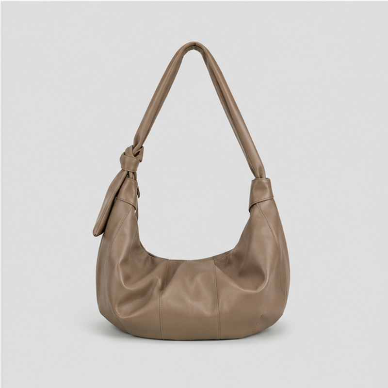 Slouchy Knotted Shoulder Bag