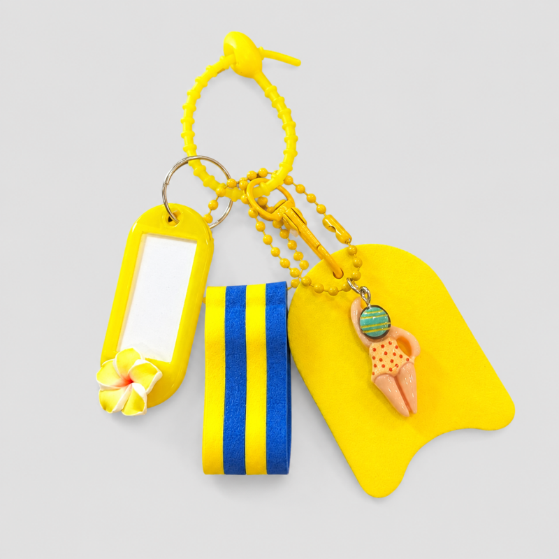 Beach Swim Float Keychain