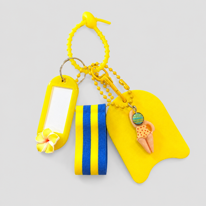 Beach Swim Float Keychain