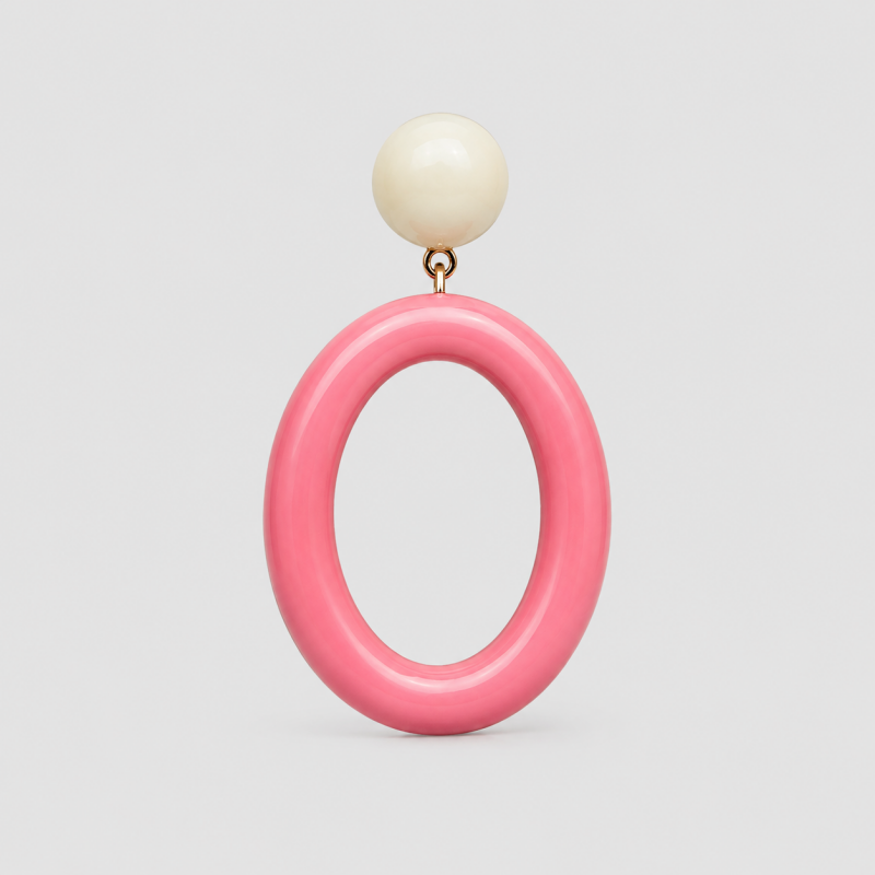 Acrylic Hoop Earrings
