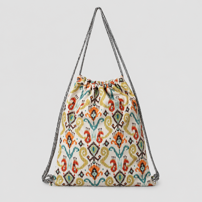 Pattern Drawstring Bag