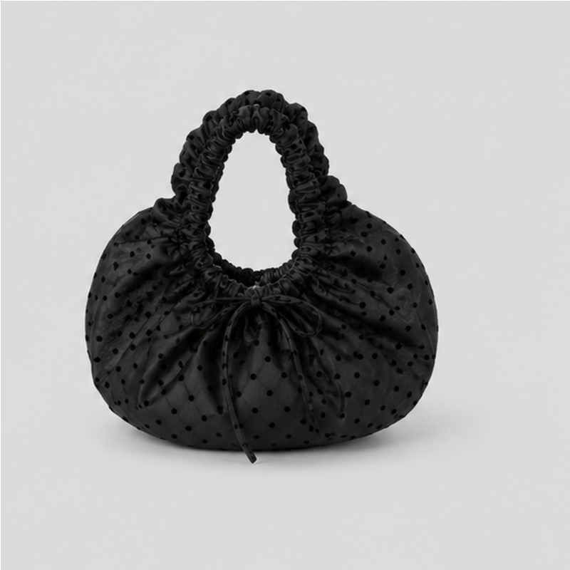 Sheer Polka Dot Handle Bag