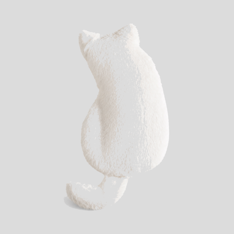 Cat Silhouette Plush Pencil Case