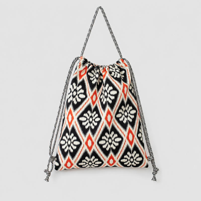 Pattern Drawstring Bag