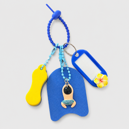 Beach Swim Float Keychain
