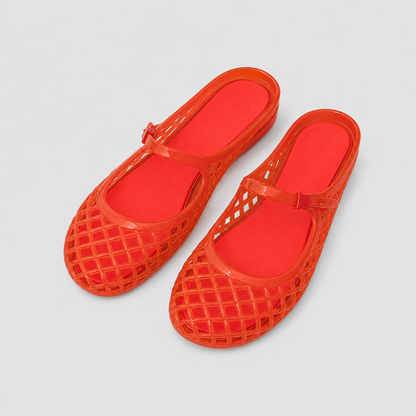 Hollow Cutout Flat Shoes