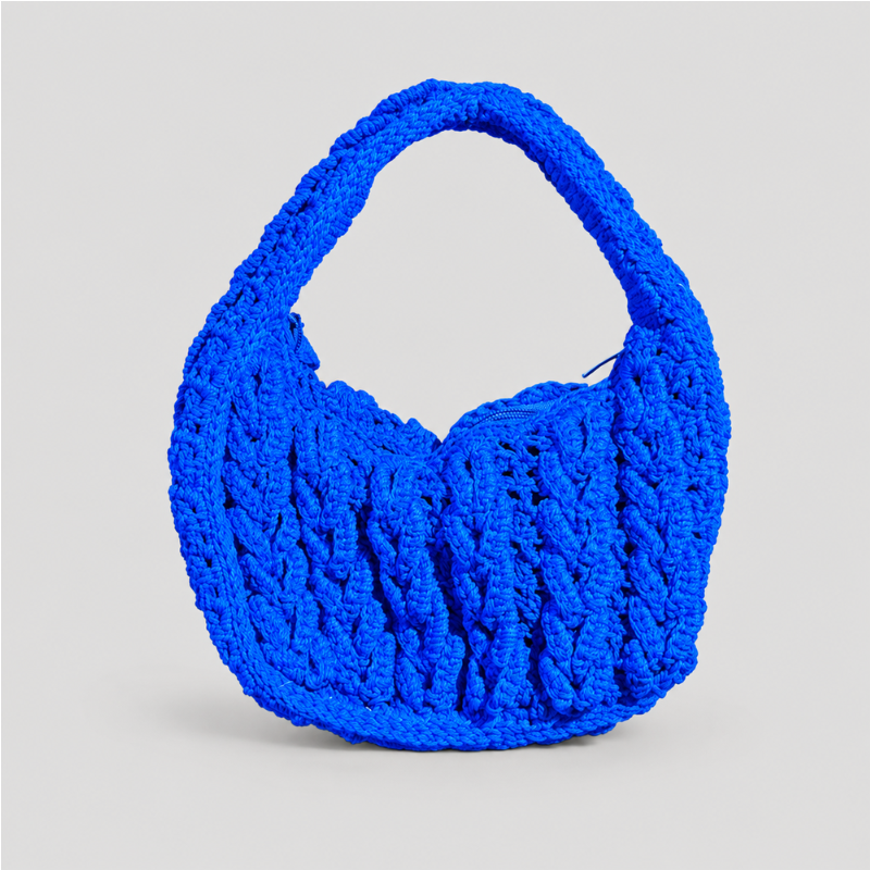 Braided Crochet Hobo Bag