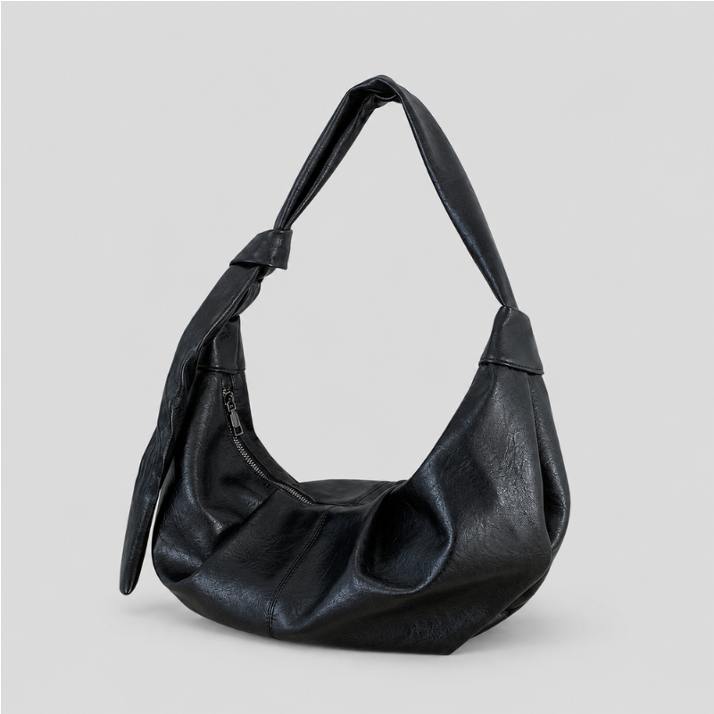 Slouchy Knotted Shoulder Bag