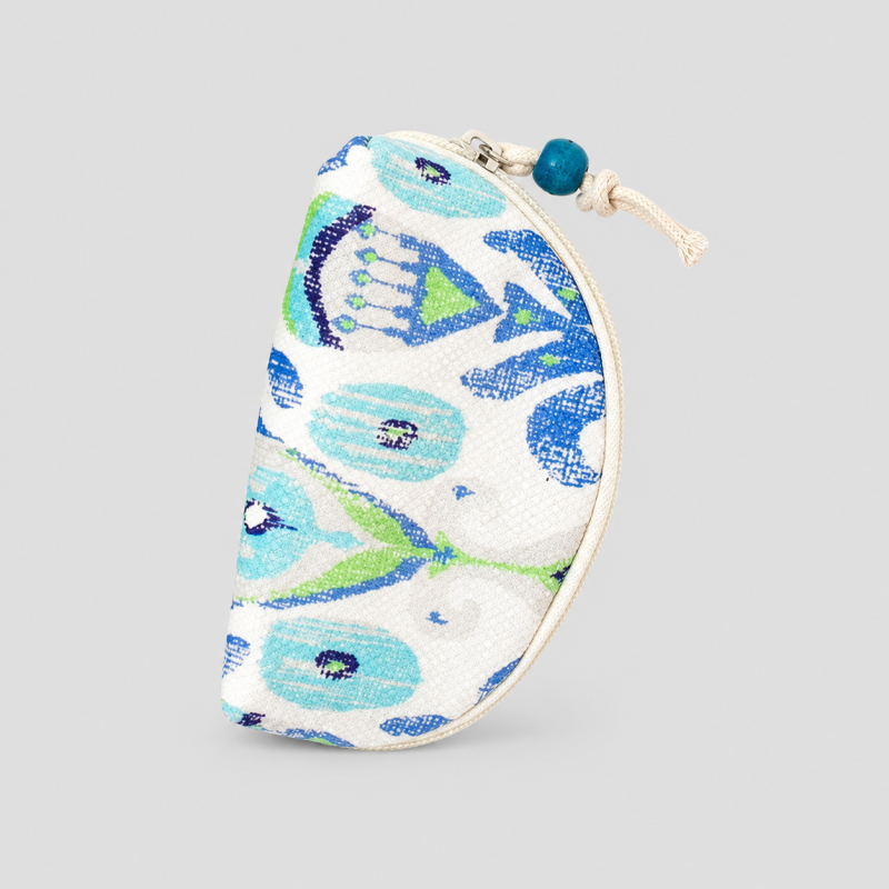Embroidered Print Coin Pouch