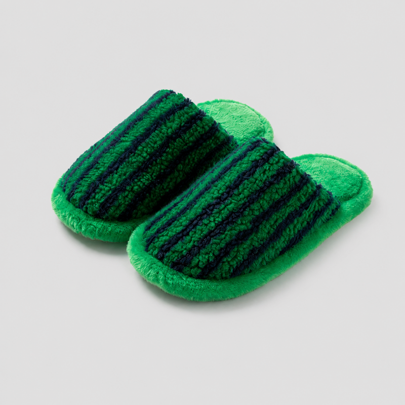 Striped Slide Slippers