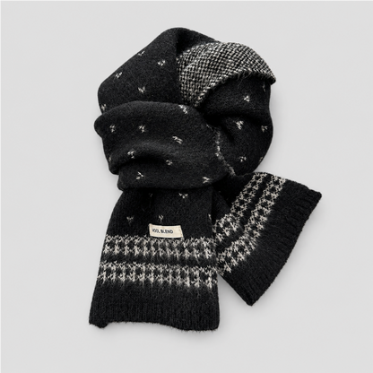 Knit Wool Blend Warm Scarf