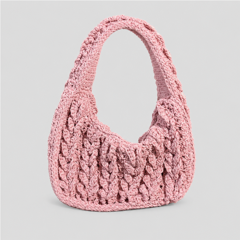 Braided Crochet Hobo Bag