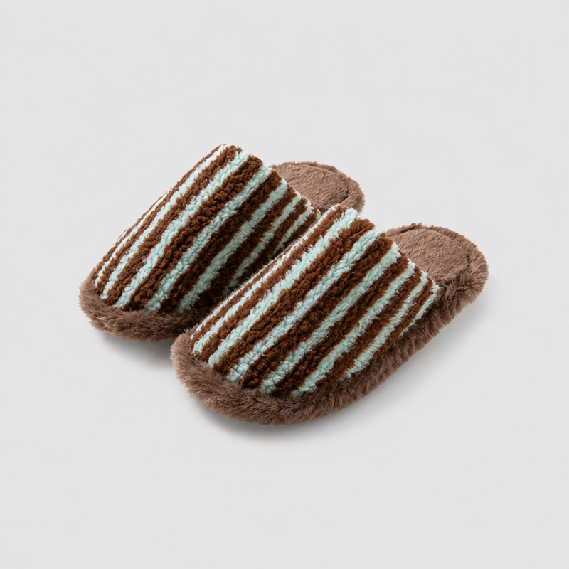 Striped Slide Slippers