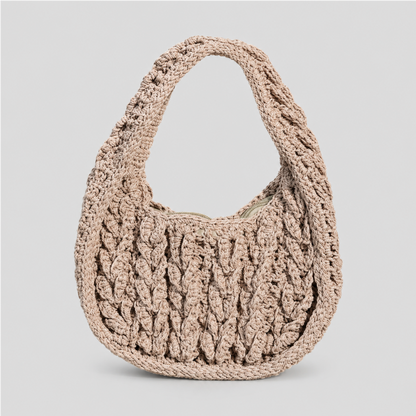 Braided Crochet Hobo Bag