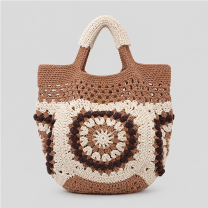 Circle Motif Crochet Tote