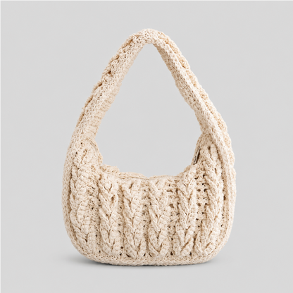Braided Crochet Hobo Bag