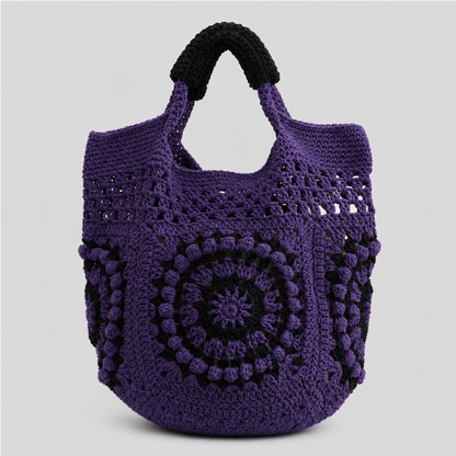 Circle Motif Crochet Tote